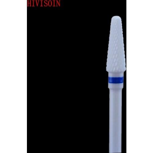 1 Pcs/Lot White Zirconia Ceramic Dental Lab Burs - Conical Shape -Cross Cut M (0505.040)