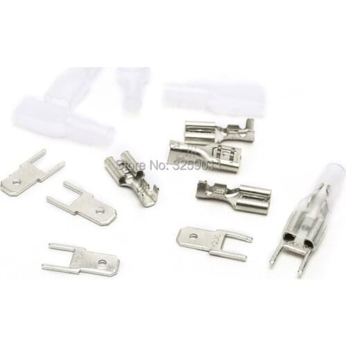 1PCS 4.8mm Brass Wire Connector Electric Lighting use for Automotive Boat Car Speaker Circuit Joints Copper Terminal Block