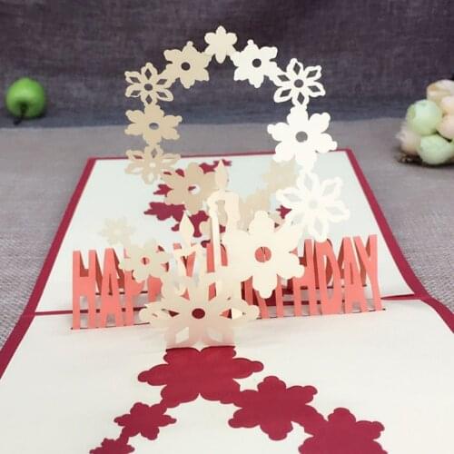 1pcs Laser Cut 3D Pop Up Greeting Card With Envelops For Valentine Anniversary Birthday Christmas Gift Souvenirs Postcard