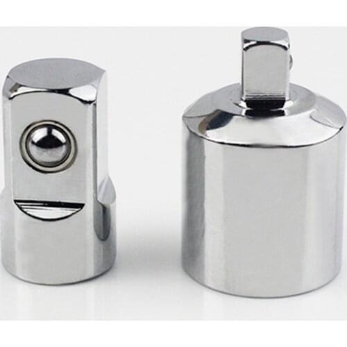 2pcs 1/4 1/2 Inch Chrome Vanadium Steel Ratchet Wrench Socket Adapter Spanner Keys Set Converter Drive Reducer Air Impact Crafts