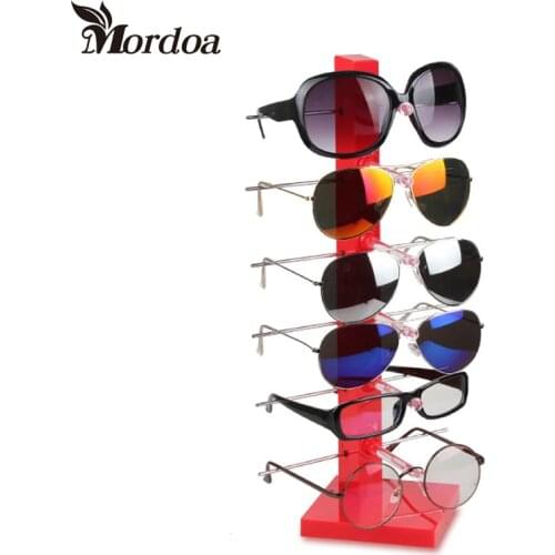 2017 High Quality 6 - Layer Sunglasses Display Rack Shelf GLasses Showing Stand Jewelry Holder Showcase Jewelry Display
