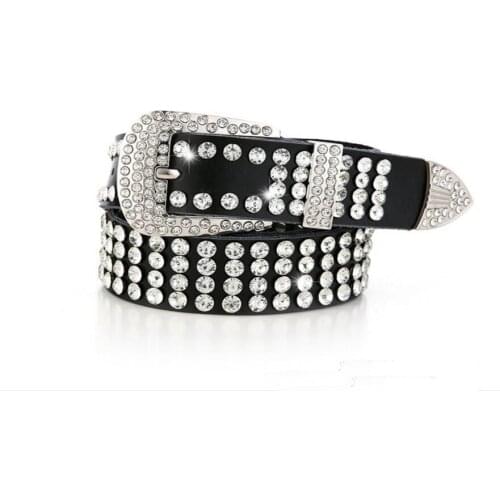 2021 belts for women full rhinestone cowhide corset Fashion BLACK belt leather NEW WOMAN cheap best-selling cinturones