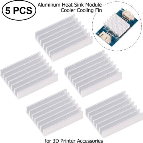 5pcs Aluminum Heat Sink Heatsink Module Cooler Cooling Fin for TL-Smoother Plus Addon Module 3D Printer Accessories