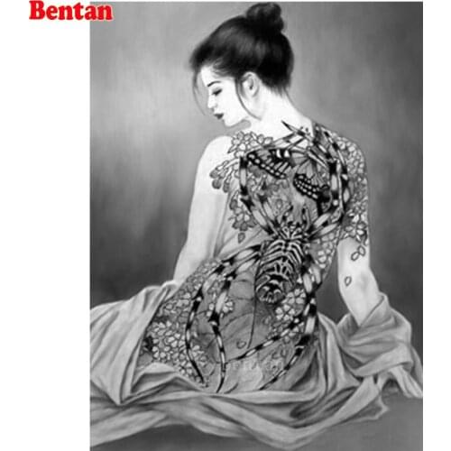Diamond Painting Japanese woman sexy tattoo Diamond Mosaic Cross Stitch Rhinestones Craft Kit New Diamond Embroidery decoration