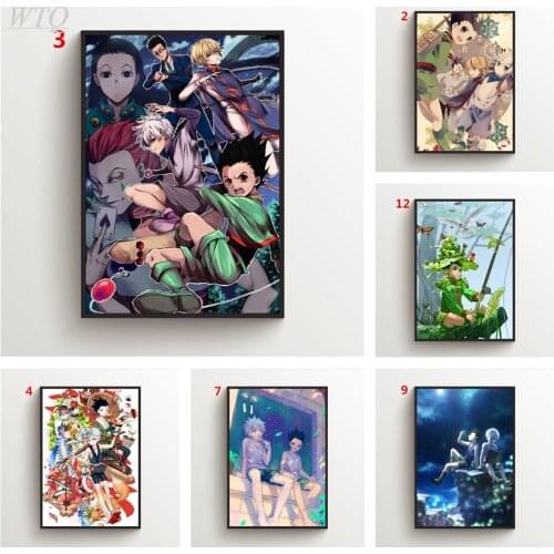 Anime Posters HUNTER X HUNTER Gon Freecss X Killua Canvas Painting Wall Decor Posters Wall Poster Wall Art Picture Home Decor
