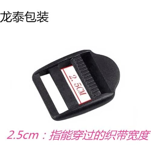 Free shipping 100 PCS 25mm Plastic Buckles for ParaCord Bracelet webbing Release Buckles for packbags bag accessories