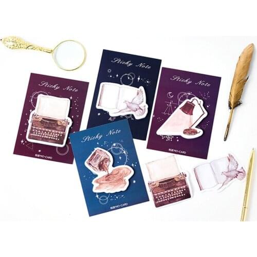 30pcs Old objects in memory series Memo pad Retro Dove Lamp Planner Sticker Sticky Notes Memo Pads Office School Supplies