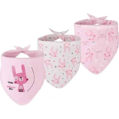 Baby Bibs Triangle scarf Cotton Cartoon Child Baberos Bandana Bib Babador Dribble Bibs Newborn Slabber Absorbent Cloth Bib