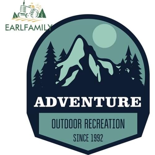 EARLFAMILY 13cm x 11.3cm for Adventurer Awaits Scratch-Proof Decal Vinyl Car Stickers Occlusion Scratch Personality Car Styling