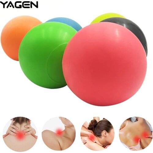 Dropshipping 2019 New Arrivals TPE Lacrosse Ball Fitness Relieve Gym Trigger Point Massage Ball Training Fascia Hockey Ball