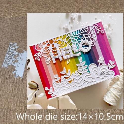 New Design Craft Metal stencil mold Cutting Dies Floral Border decoration scrapbook die cuts Album Paper Card Craft Embossing