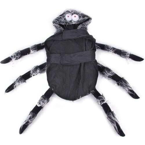 Halloween Pet Spider Clothes Puppy Party Cosplay Costume Hoodies Funny Outfit Q0KA