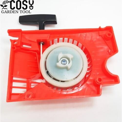 Recoil Pull Easy Starter Assembly With Big Pulley Fit For 58cc 5800 Chinese Chainsaw Replace Spare Parts