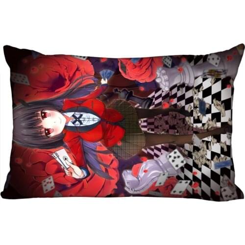 Custom Pillowcase Cover Kakegurui anime Rectangle Zipper Pillow Cover Print Your Pictures 40x60cm45X75cm50X75cm(Two sides)