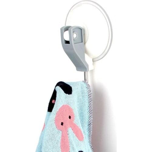 Removable Lightweight White Punch-free Suction Cup Hanger for Kitchen