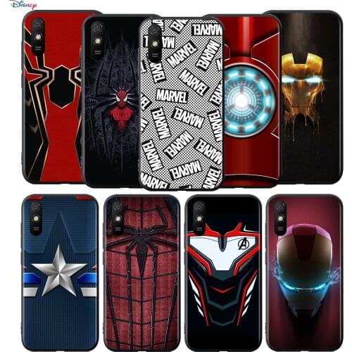 Silicone Cover Marvel Iron Spider man For Xiaomi Redmi 9T 9 9C 9A 9AT 9i 8 8A 7 6 Pro 7A 6A 5 5A 4X Plus Phone Case