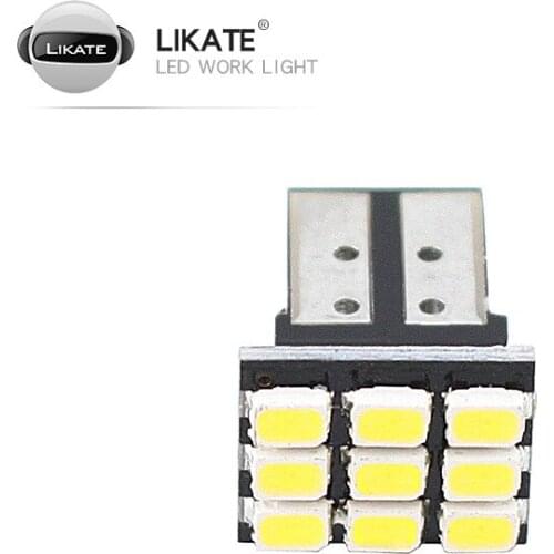 T10 W5w LED Lamp, 3014 9SMD Small Bulb License Plate Lamp