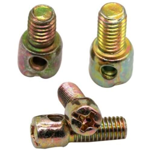 50pcs M3 M4 phillips meter screws electric power bolts with hole round head male screw galvanized color 6mm-60mm length