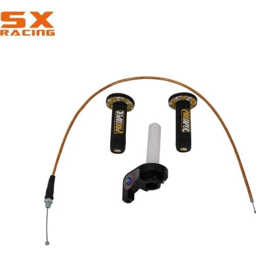 Motorcycle Engine Parts 7/8" Handlebar Hand Grips For Protater PRO KTM Quick Turn Throttle Settle Cable Dirt Pit Bike Motocross