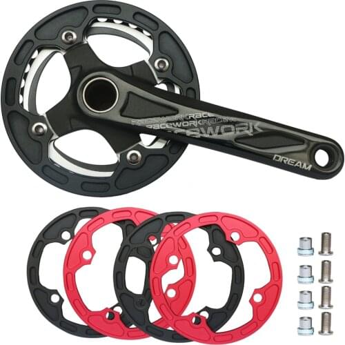 Aluminum Alloy Protect Cover Bicycle Bash Guard Chain Guide BCD104 Chainring fit 30/36/38/42T for XC FR AM DH Bicycle 30 speed