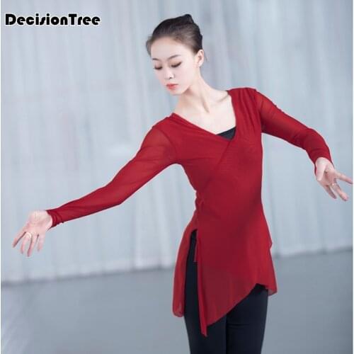 2021 belly dance costume women mesh solid transparent dance blouse sexy dancer oriental practice long sleeve ballet clothes top