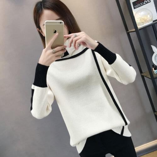 Turtleneck Sweater Women Fall/winter New Style Loose Pullover Long Sleeve Knitted Bottoming Shirt