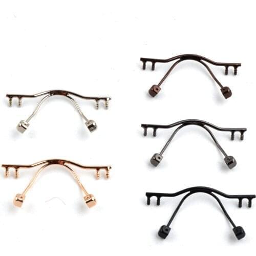 10pcs/lot eyewear bridge replacement for rimless frame,stainless steel eyewear nose bridges 5colours