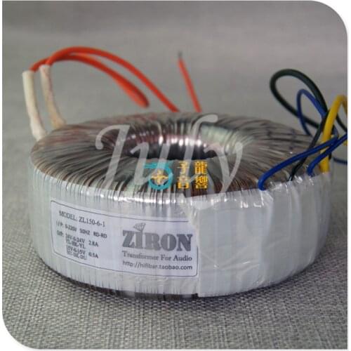 150W pure copper toroidal transformer, dual 24V dual 15V, suitable for LM3886/TDA7293/7294 and other power amplifiers