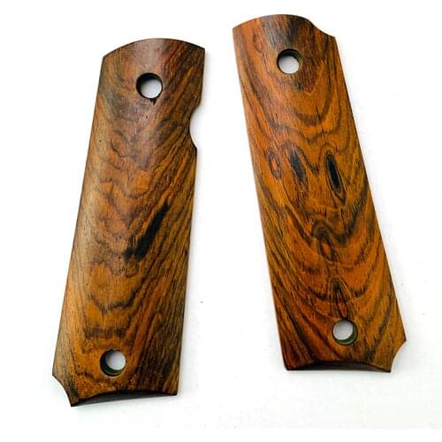 2Pieces 1911 Grips wood Handle Grips Patch Custom Grips CNC Handle Grips