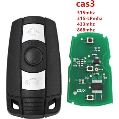 Best quality aftermarket CAS3 3 button remote key for bmw 1 3 5 6 X5 X6 Z4 series with 868MHZ,with 7945 chip for BMW cas3