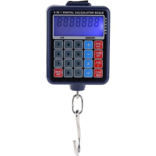 50kg/10g Multi-functional Mini Digital Hanging Luggage Weight Scale Calculator Weighing Tool High Accuracy