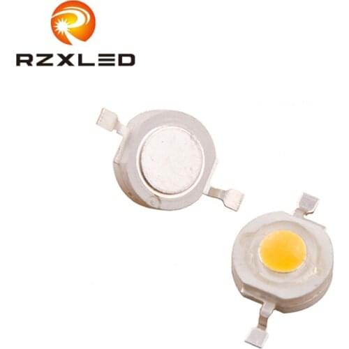 50PCS/Lot 2W 3Volts Diodes Ultra Bright CRI80 Natural Warm White2800K 4000K 5700K of 150LM LED Lamps 500MA