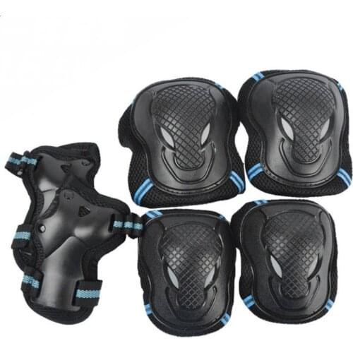 6 Pieces/Set Men Women Children Kid Sports Roller Skating Skateboard Skiing Elbow Knee Pads Wrist Protective Guard Gear Pad Gear