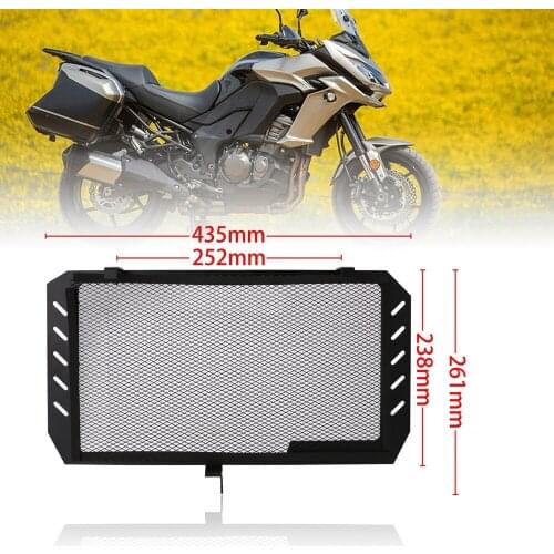 Motorcycle accessories water tank mesh grid cooling shield mesh water tank cover is suitable for Kawasaki Versys 1000 2007-2018