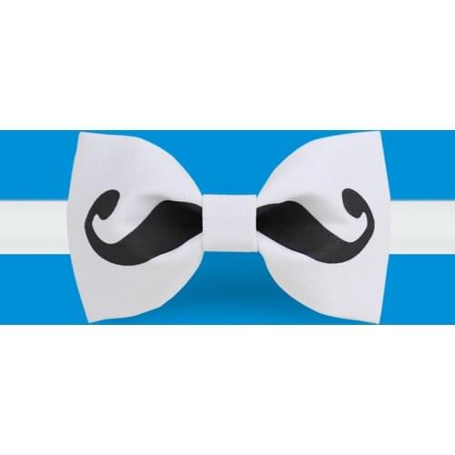 Free shipping 2019 new fashion mens male Original handmade tie printed bow tie banquet party groom dress wedding Moustache