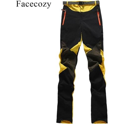 Facecozy Women Summer Hiking Pants Elastic Quick Dry Climbing Trekking Trousers Outdoor Sports Breathable Thin Camping Pants
