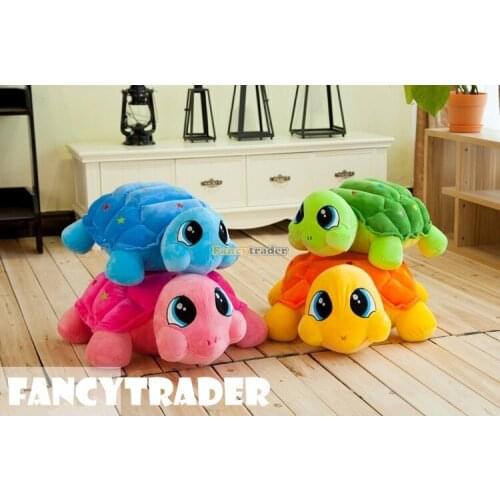 Fancytrader New Style Turle toy 1 pc 28'' 70cm Big Plush Stuffed Turtle Tortoise Birthday Gift 4 Colors, Free Shipping FT90523