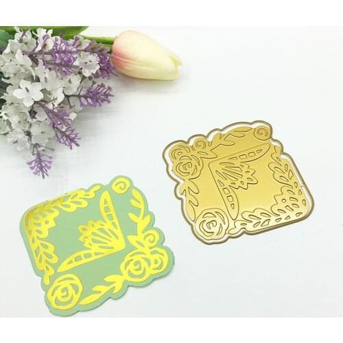 Julyarts Hot Foil Plate Lace Flower Leaf Metal Cutting Die For Scrapbooking Stencils Stamping Photo Album Card Die Cut Craft Die