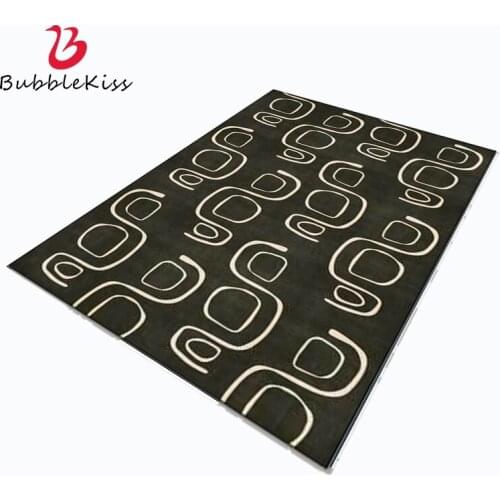 Bubble Kiss Nordic Style Black Green Area Rug for Living Room Abstract Geometric Line Pattern Balcony Decoration Carpet Door Mat