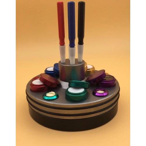 Die Cast Oil Cup Stand for Watch Repair w/ 5 Cups & 4 Oilers Free Shipping