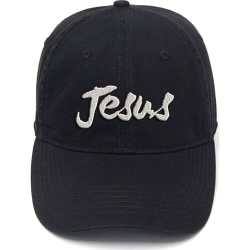 Lyprerazy Christianity Jesus Washed Cotton Adjustable Men Women Unisex Hip Hop Cool Flock Printing Baseball Cap