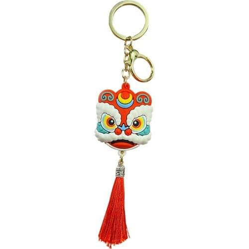 Cute Cartoon Panda Keychain Silicone Key Chains for Women 3D Animal Keyrings Charm Car Key Holder Bag Ornaments Gifts