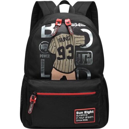 Fashion Male high school bag for boys laptop backpack men waterproof nylon leisure travel bags bookbag Mochila boys schoolbag