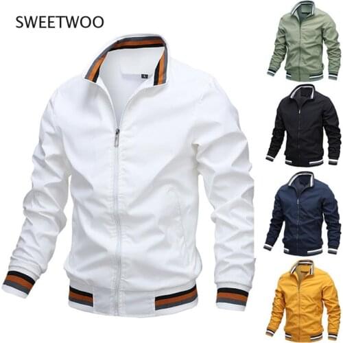 Mens Fashion Jackets and Coats New Mens Windbreaker Bomber Jacket 2021 Autumn Men Army Cargo Outdoors Clothes Casual Streetwear