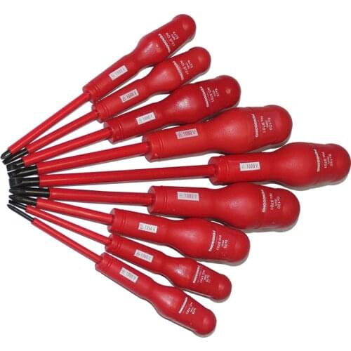9 Pcs Insulated Screwdriver Set Electrician Dedicated Magnetic Precision High Voltage 1000V Slotted Phillips Hand Tools P26