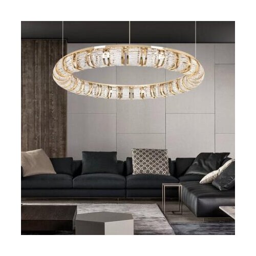 New living room chandelier ring creative crystal restaurant bedroom room light shop clothing store soft clothes