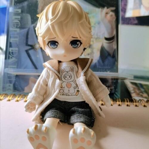 Ob11 P9 baby clothes for daily outings in autumn and winter doll clothes suit coat+t-shirt+pant