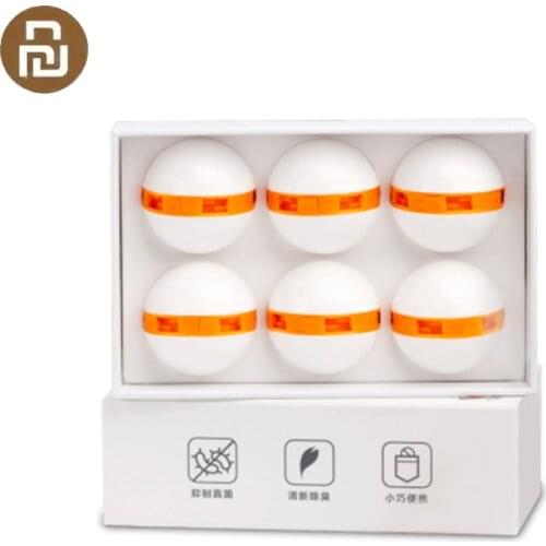 Original 6pcs Clean-n-Fresh Deodorant Shoe Balls Cleaner Rotary Switch Inhibit Fungus Deodorant