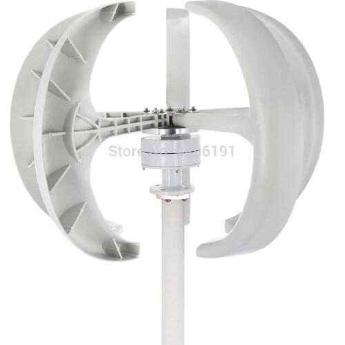 Matched Controller 300W 12V 24V 5 blades Vertical Axis Wind Turbine generator, red and white color optional, fast shipping