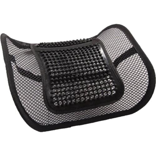 Hot Black Car Cushion Massager Chair Seat Car Seat Cushion Back Seat Lumbar Supports Mesh Ventilate Cushion Pad Car Office Seat